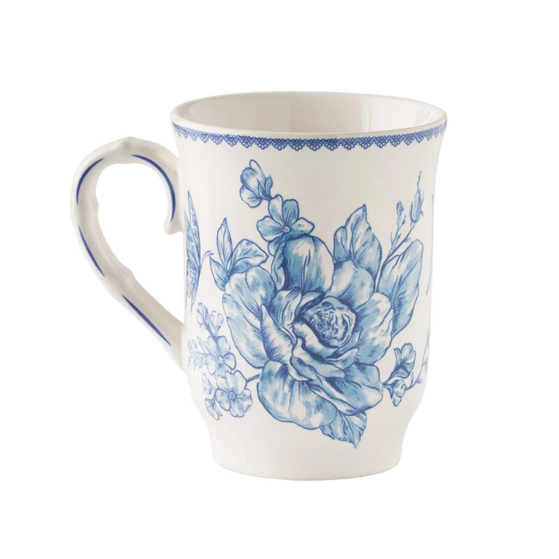 The Pioneer Woman Agatha 12 oz Blue Stoneware Mug - Walmart.com
