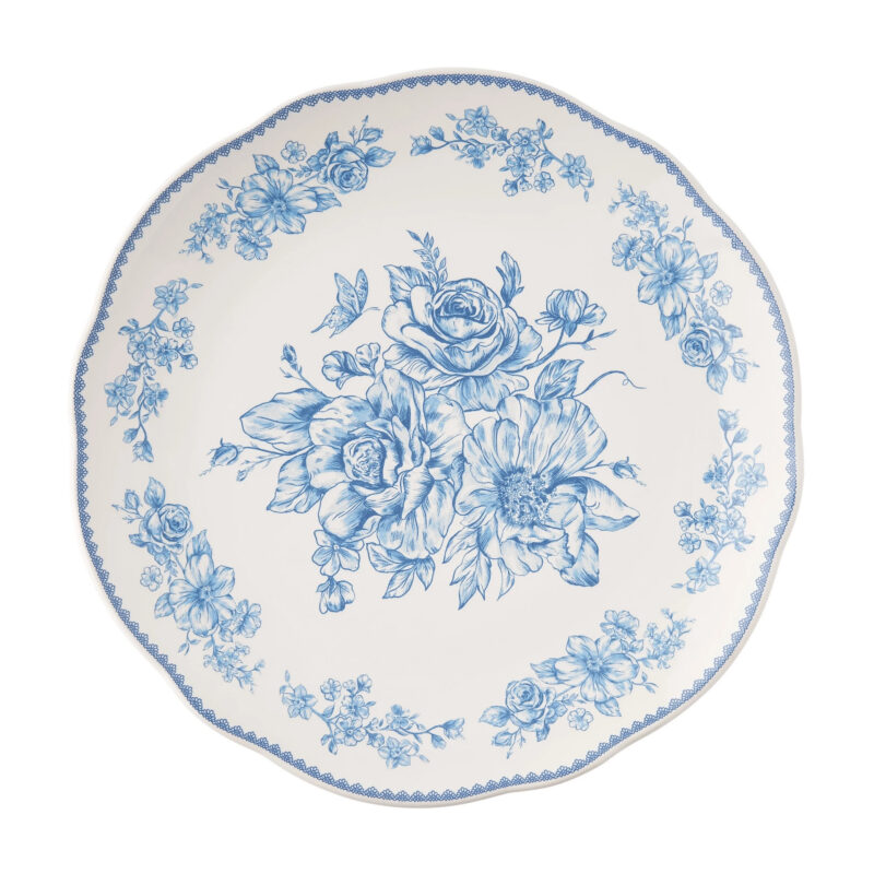The Pioneer Woman Agatha Stoneware Dinner Plate, Blue - Walmart.com