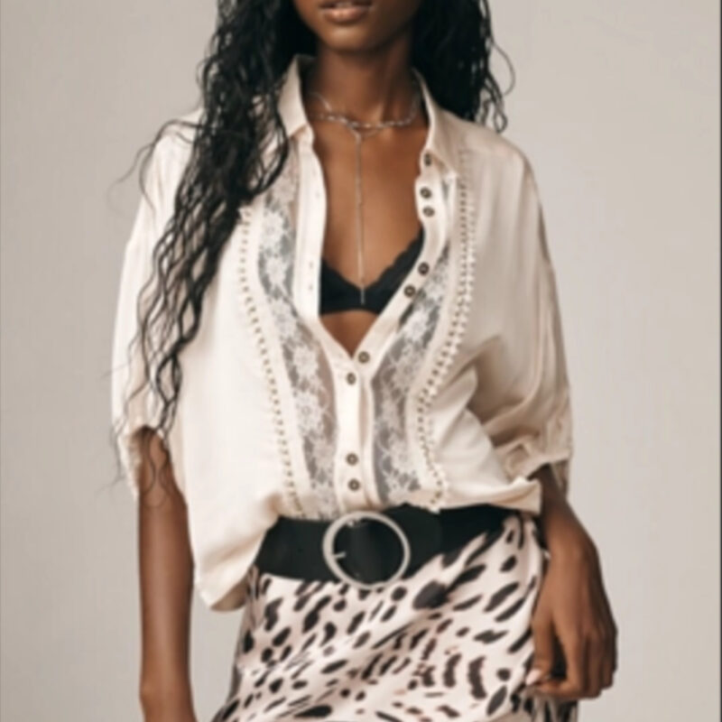 The Quincy Lace Blouse by Pilcro