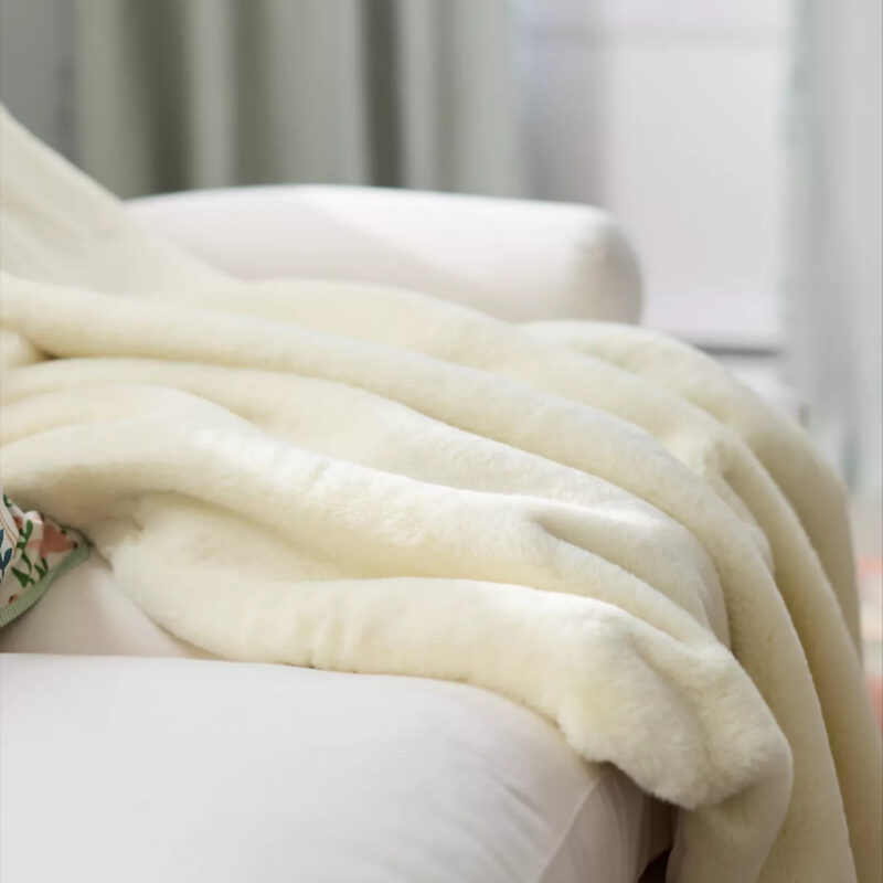 The Sophie Faux Fur Throw Blanket