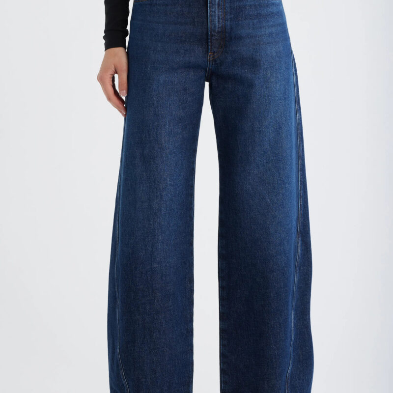 The Twisted Seam Bow High Waist Barrel Leg Jeans (Women) | Nordstrom