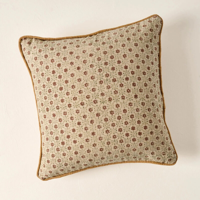 Thea Clay Block Print Pillow