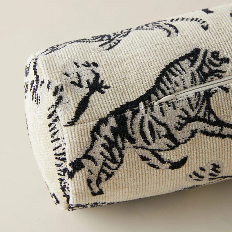 Tiger Jacquard Bolster Pillow