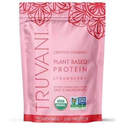 Truvani Plant Protein Powder - Strawberry - 11.89oz