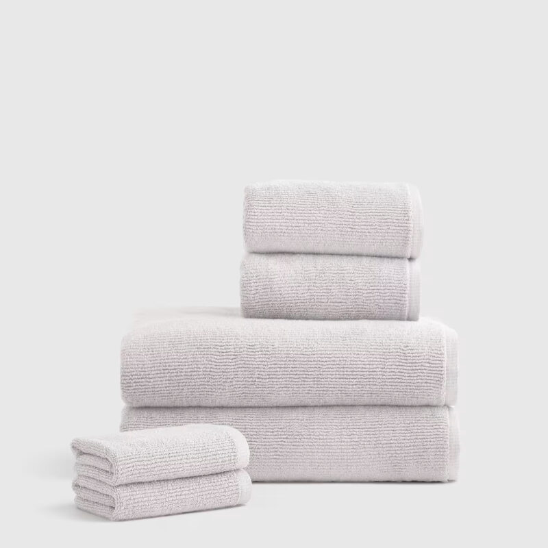 Turkish Ribbed Quick Dry Bath Towel Bundle