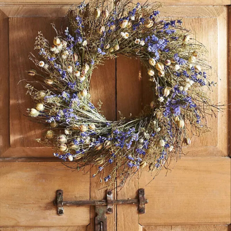 Ultra Violet Dried Wreath