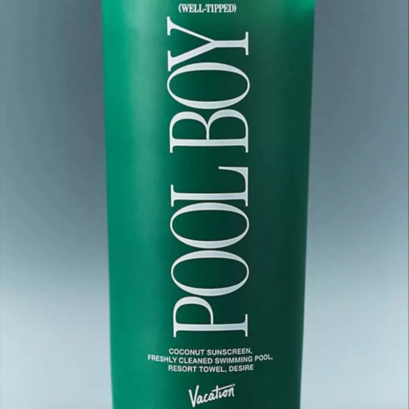 Vacation Fresh Well-Tipped Pool Boy Boxed Glass Candle