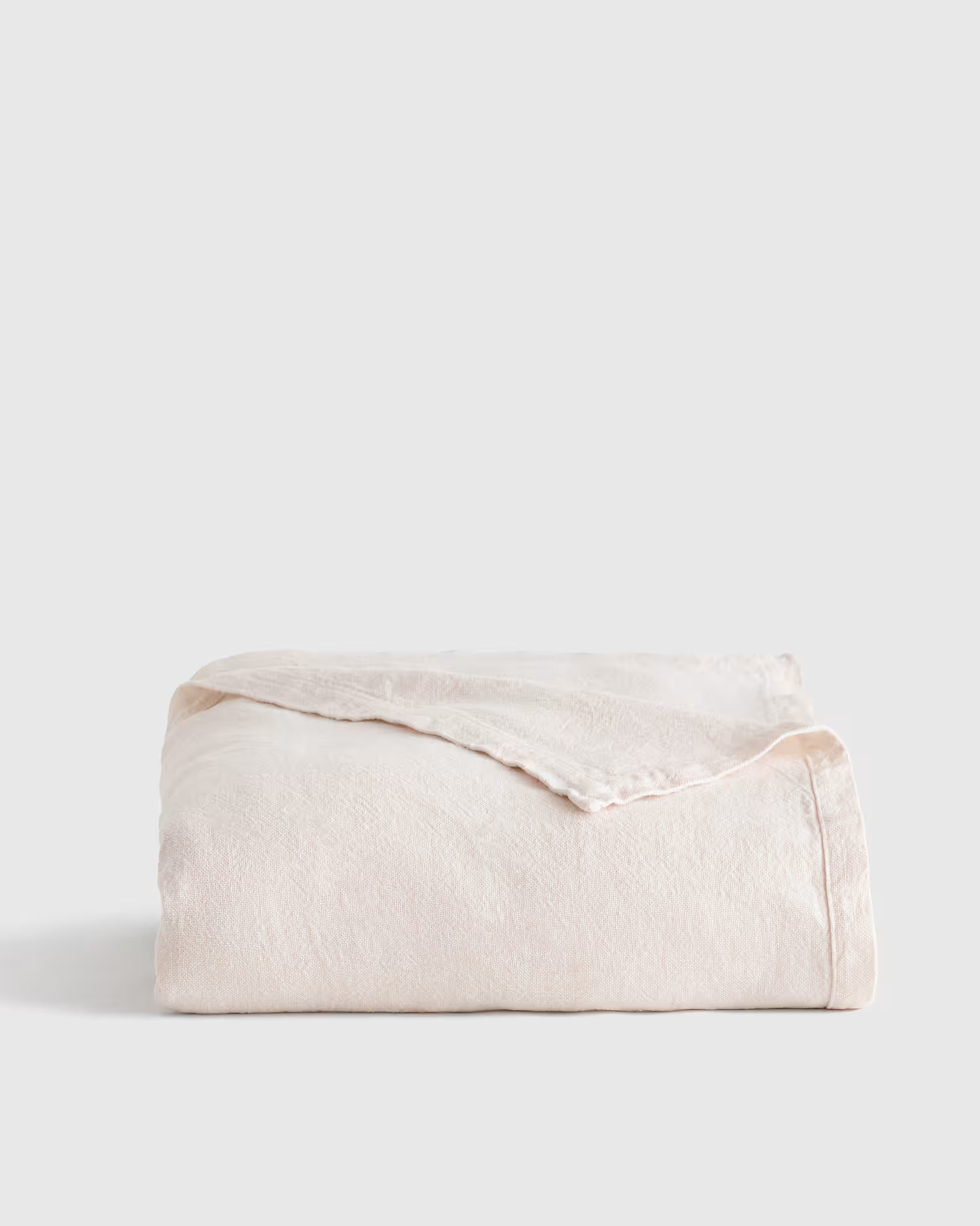 Vintage Wash European Linen Bed Cover in Oat