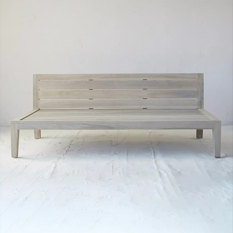 Vista Slatted Teak Two Seat Sofa