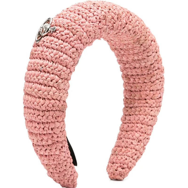 Vivienne Westwood raffia headband - Pink