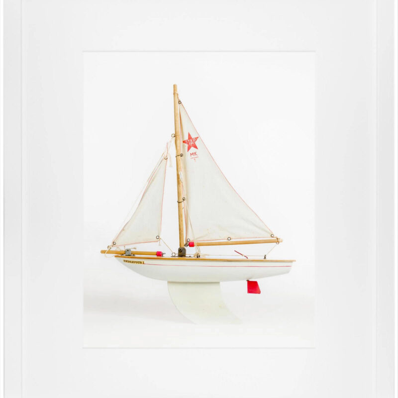 Serena & Lily White Boat by Leslee Mitchell