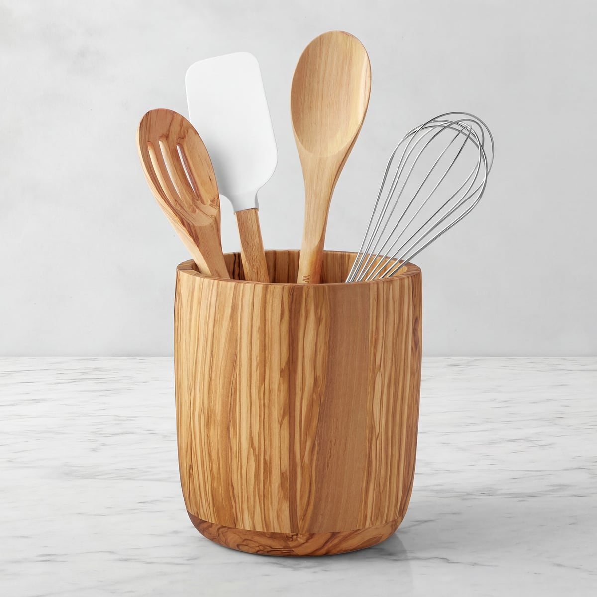Williams Sonoma Olivewood Utensil Holder