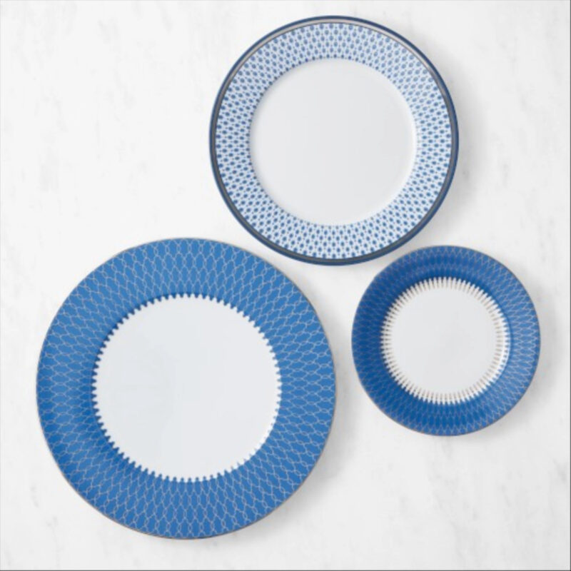 Williams Sonoma Williams Sonoma Regal 12-Piece Dinnerware Set, Blue