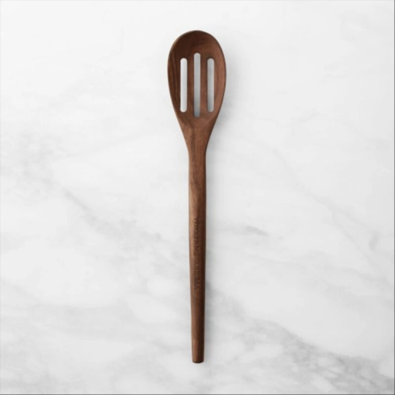 Williams Sonoma Wood Slotted Spoon, 12"", Walnut