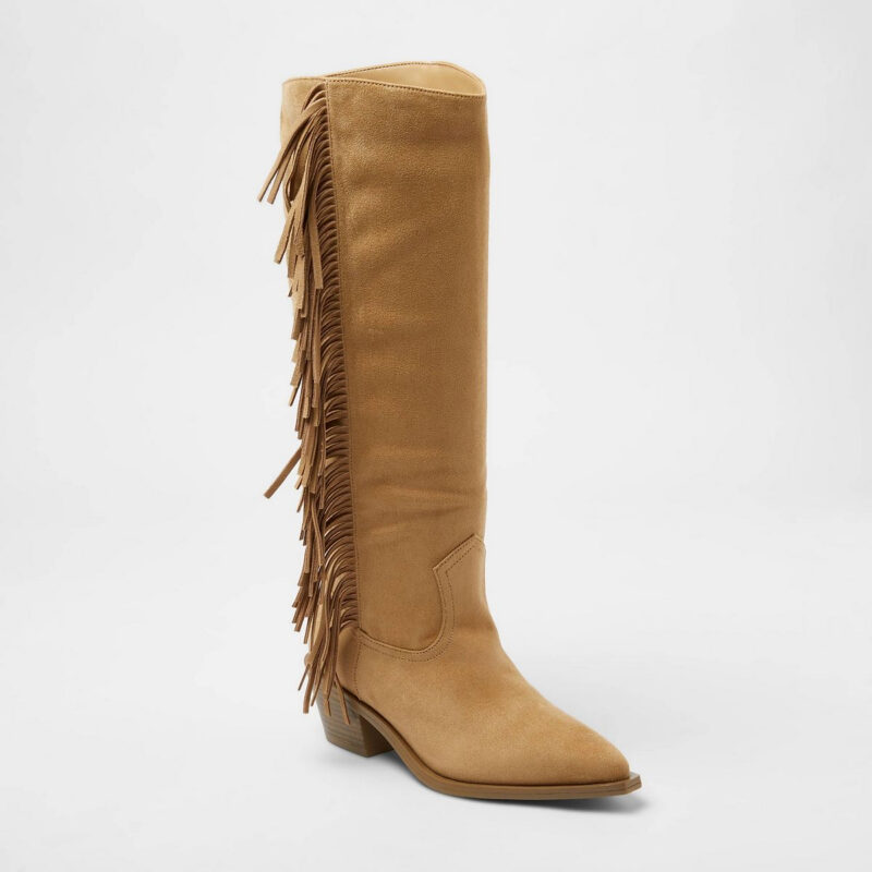 Women’s Patsy Boots with Memory Foam Insole - Universal Thread™ Beige 6.5
