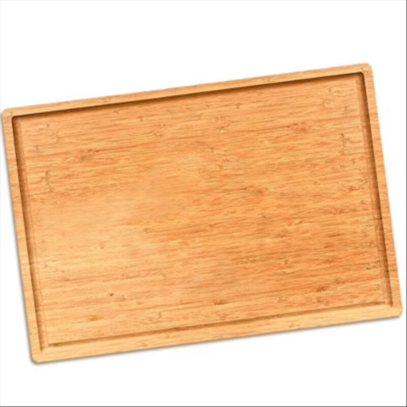 Wooden Cutting Board - 12 x 9" Bamboo Cutting Board for Kitchen, Meal Prep & Serving, Charcuterie - Wood Chopping Board with Juice Groove & Handles