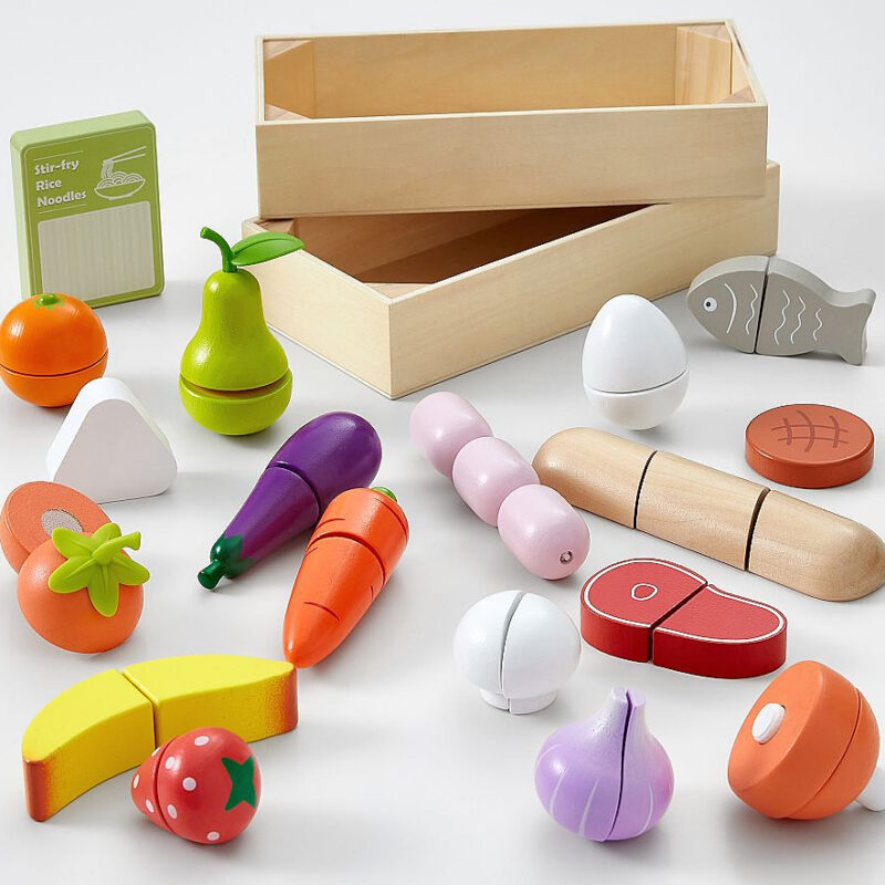 Wooden Supermarket Food Starter Set