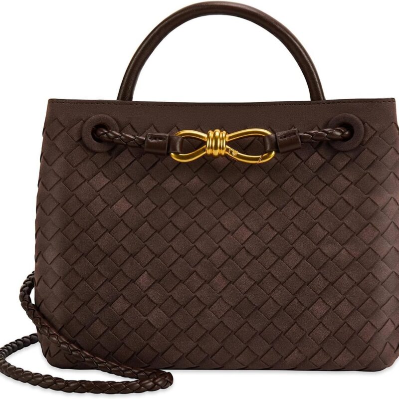 Woven Tote Bag for Women Leather Shoulder Handbag Designer Top Handle Purses