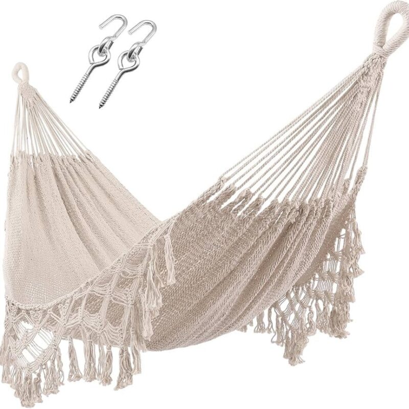 ZEAN Handwovenw ith Tassels 2 Person Hammock Tassels - XL